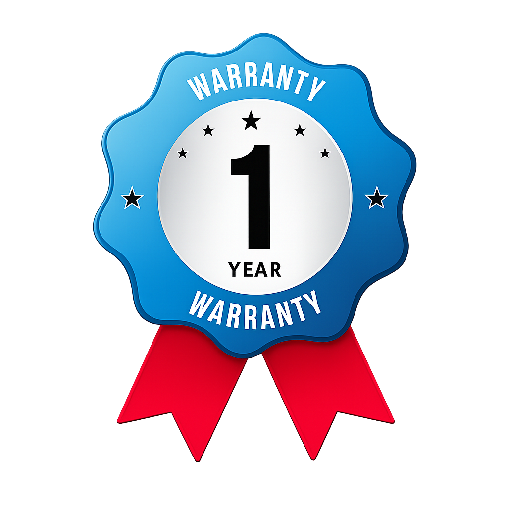 1 Year Warranty